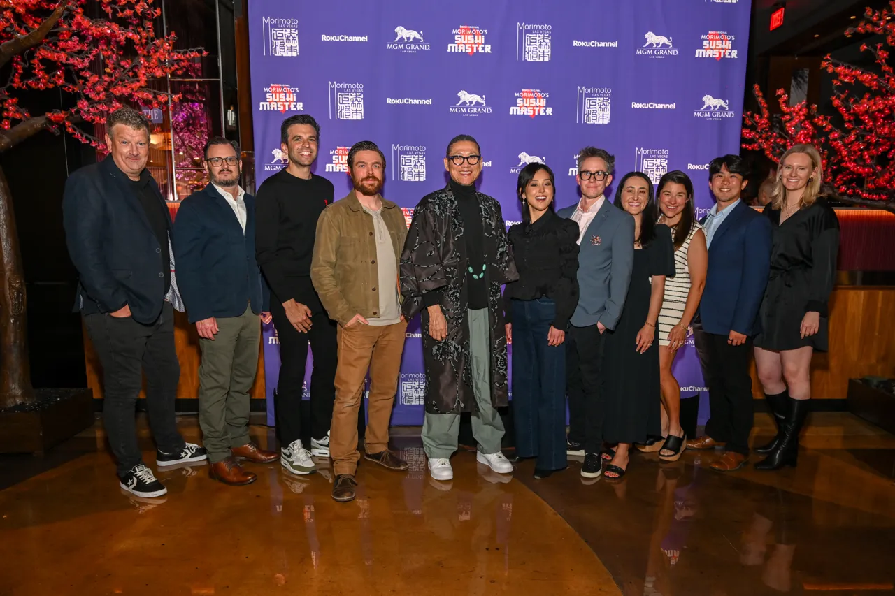 Group photograph at the Sushi Master event — Morimoto, Las Vegas